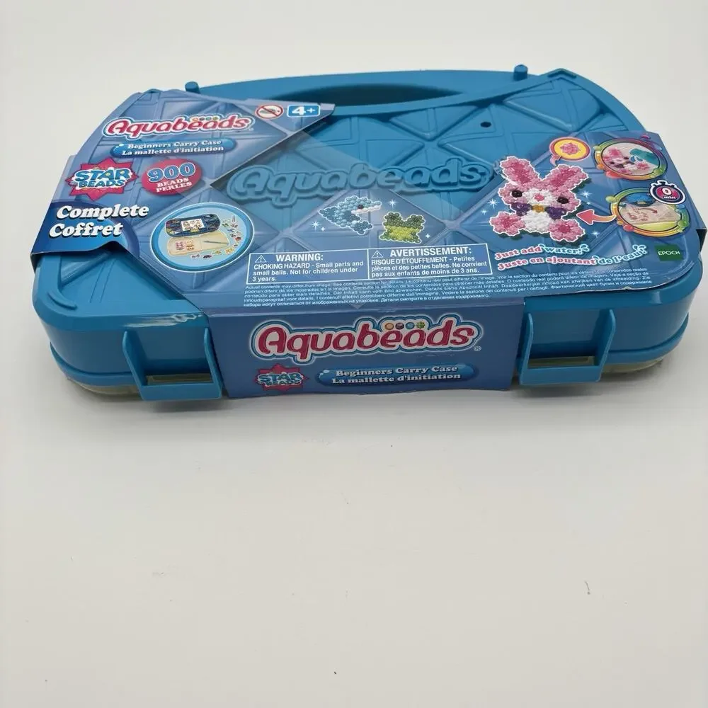 NEW Aquabeads Beginners Carry Case Craft Set Star Beads 900 Beads. Sealed. - Picture 4 of 12